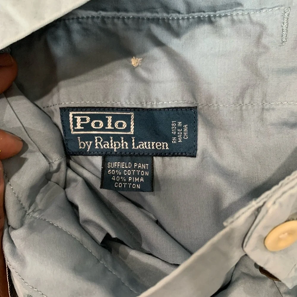Polo Ralph Lauren Powder Blue Pants Men’s 34x32 Cotton Classic Preppy